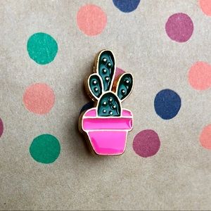 Cactus🌵 in a Pink Pot 🩷 Enamel Lapel Pin